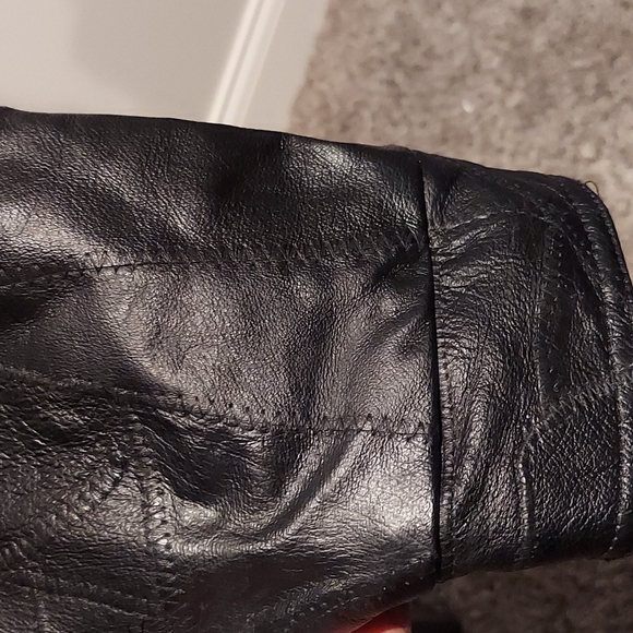 Men's Genuine Leather (Black) Jacket - Picture 6 of 8